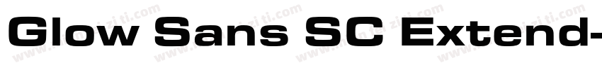 Glow Sans SC Extend字体转换